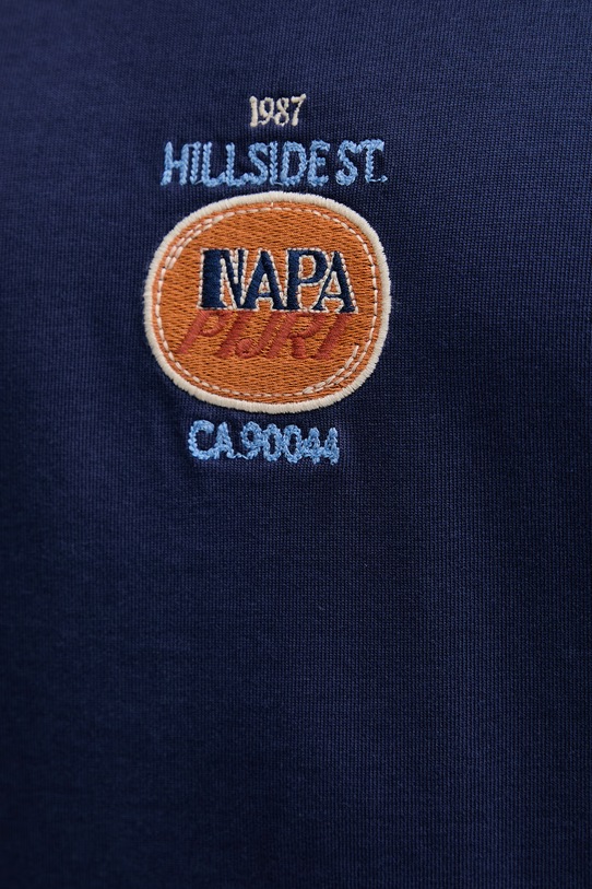 Napapijri t-shirt bawełniany KROUS NP0A4G3SB2Q1 granatowy