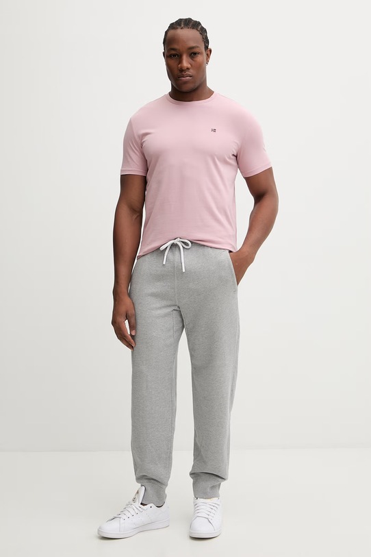 Napapijri t-shirt bawełniany SALIS NP0A4H8DP1T1 różowy SS26