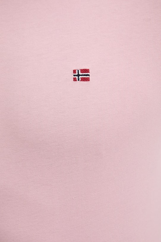 Napapijri t-shirt bawełniany SALIS NP0A4H8DP1T1 różowy