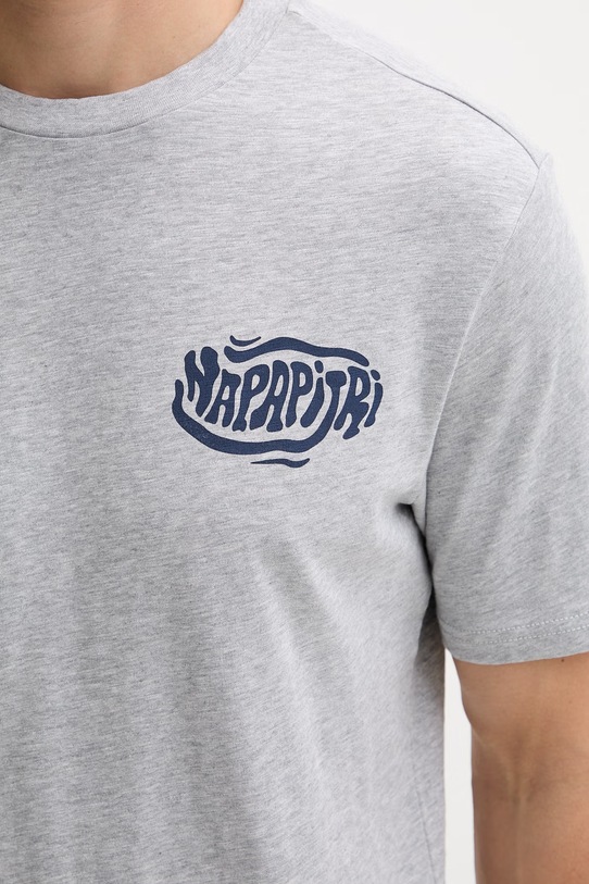 Napapijri T-shirt męski bawełniany S-ELIOR NP0A4HZY7951 szary
