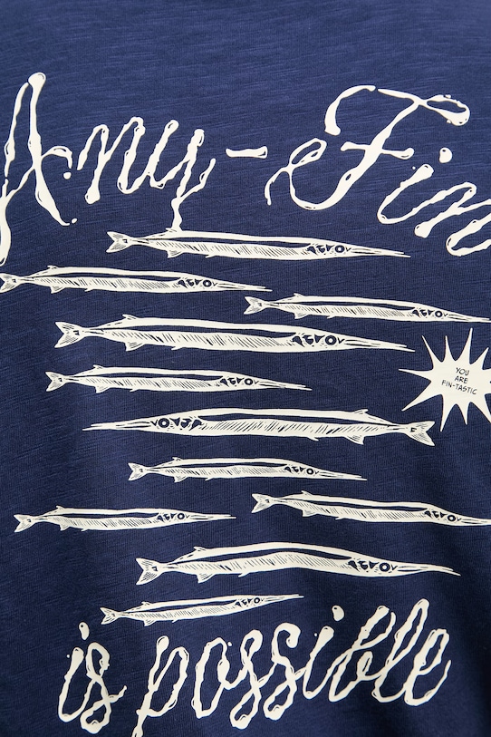 Napapijri T-shirt męski bawełniany S-ELIOR NP0A4HZYB2Q1 granatowy