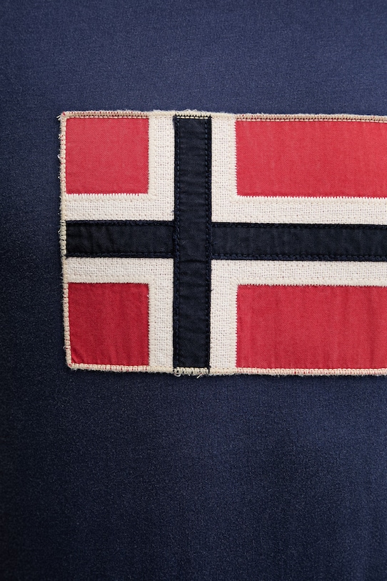 Napapijri t-shirt bawełniany REFLECT NP0A4ICLB2Q1 granatowy