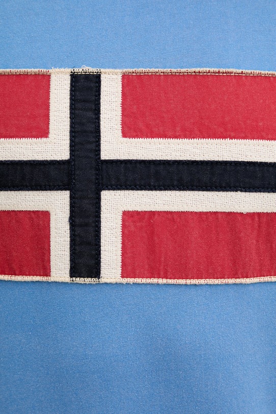 Napapijri t-shirt bawełniany REFLECT NP0A4ICLB9A1 niebieski