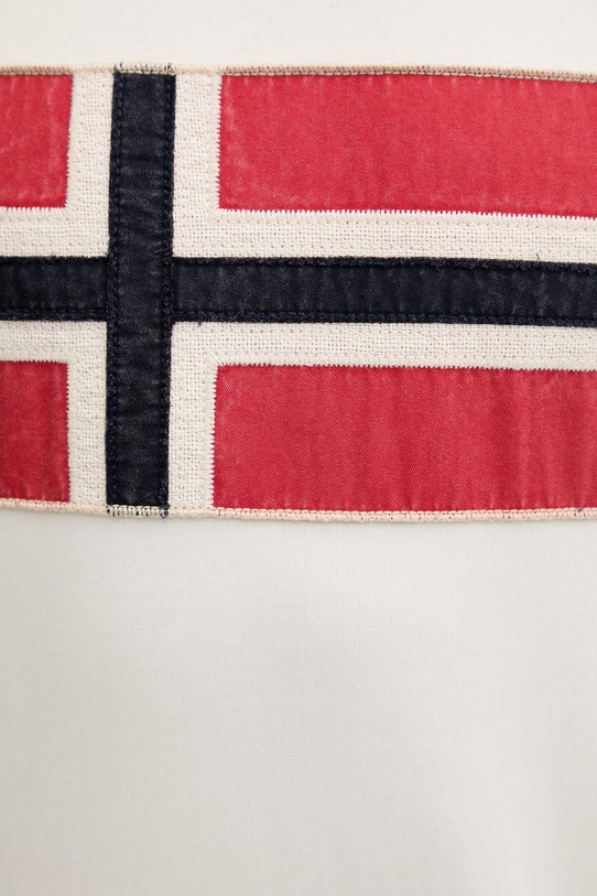 Napapijri t-shirt bawełniany REFLECT beżowy NP0A4ICLN1A1