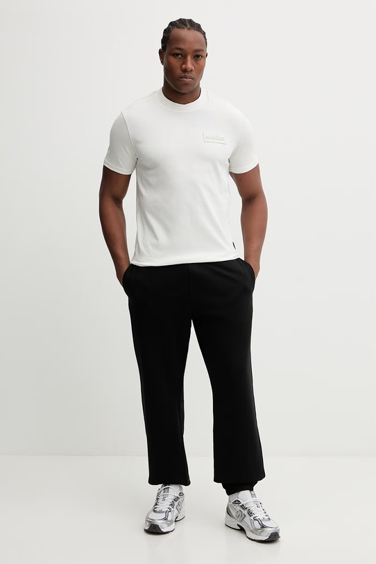 Napapijri t-shirt bawełniany AMUNDSEN NP0A4IN82061 beżowy SS26