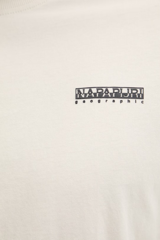 Napapijri t-shirt bawełniany SMALL BOX NP0A88TRN1J1 beżowy