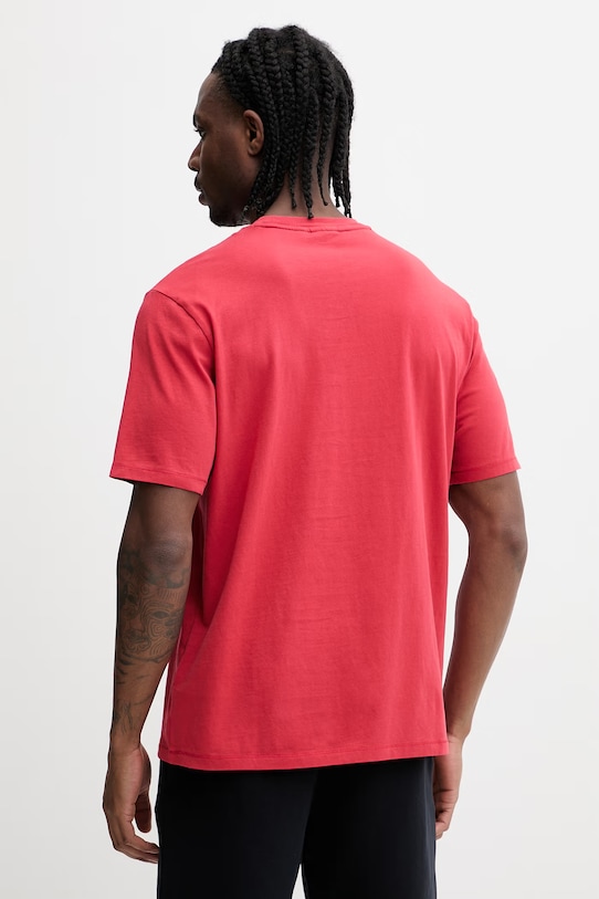 Odzież Napapijri t-shirt bawełniany S-Badge NP0A8949RAQ1 czerwony