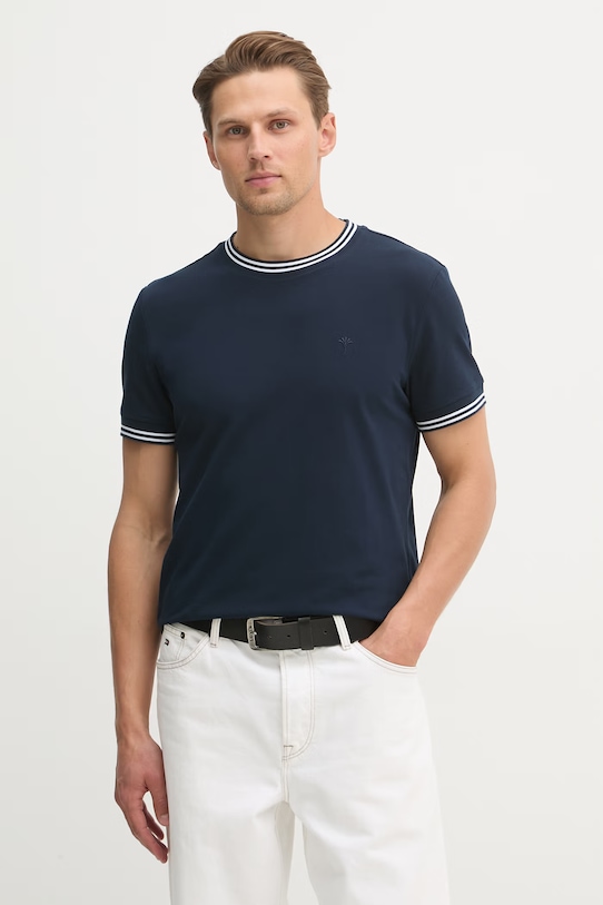 Joop! t-shirt z elastanem granatowy 30101942