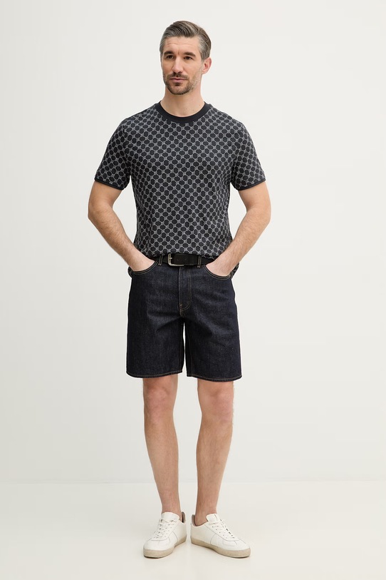 Joop! t-shirt 30101945 granatowy SS26