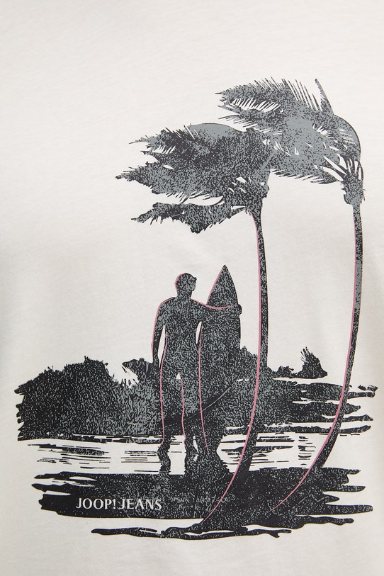 Joop! t-shirt bawełniany 30101983 beżowy