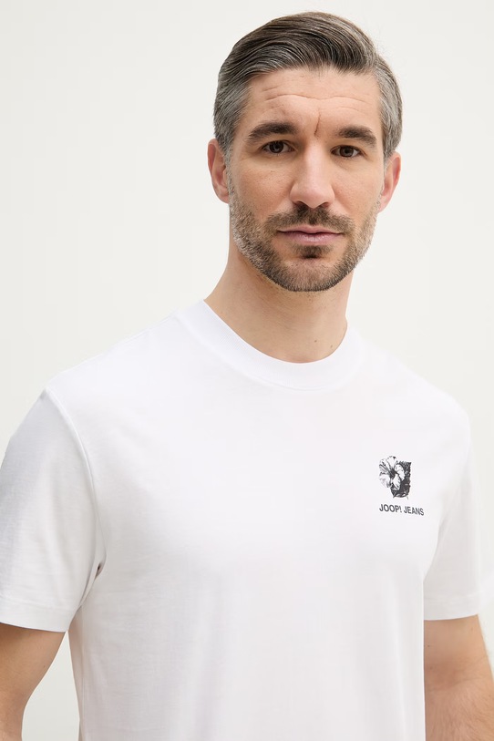 Joop! t-shirt bawełniany biały 30101987