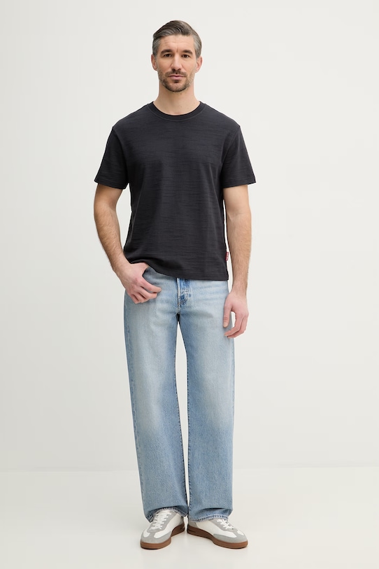 Joop! t-shirt bawełniany 30102108 granatowy SS26