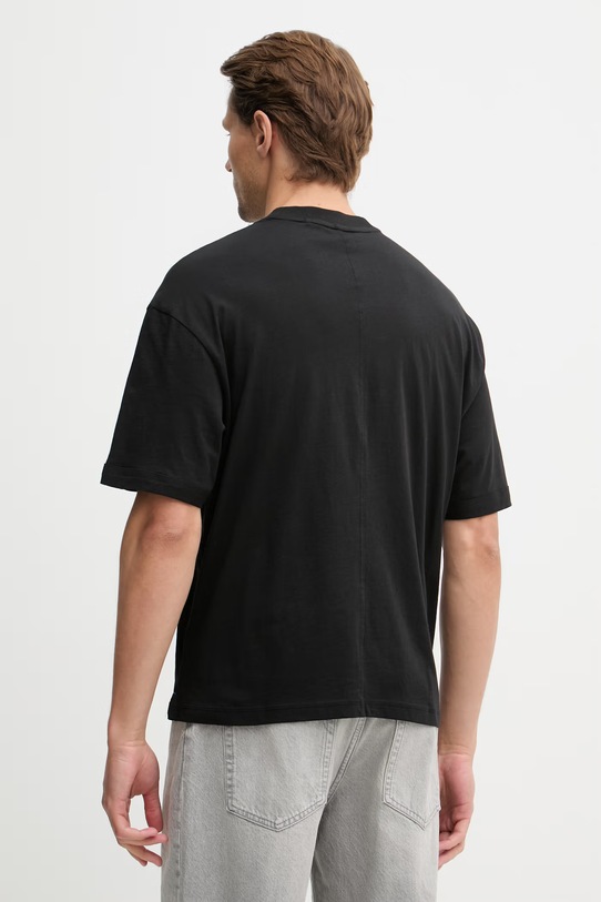 Odjeća HUGO Blue majica za muškarce od pamuka Nohacrop 50556406 crna