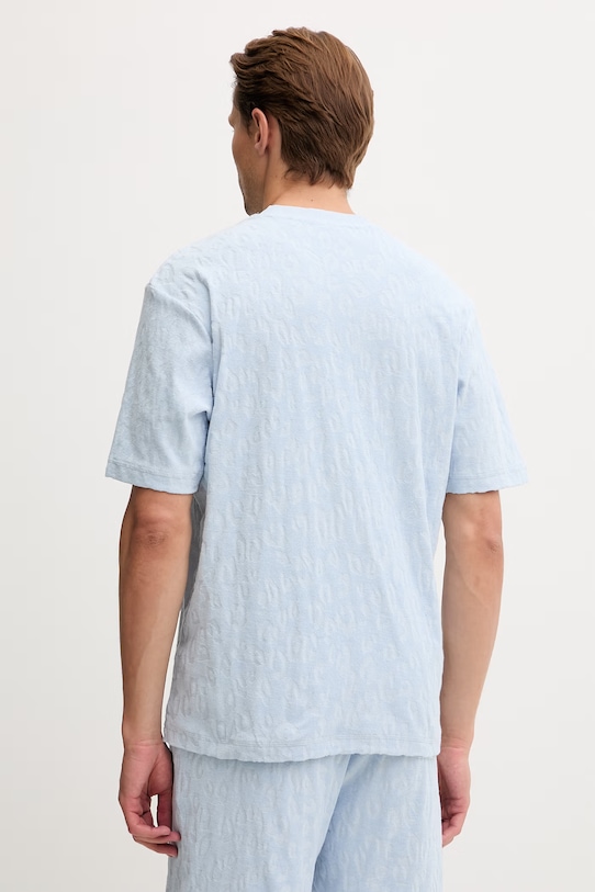 Ρούχα HUGO Blue t-shirt ανδρικό βαμβακερό Nagutee 50557808 μπλε