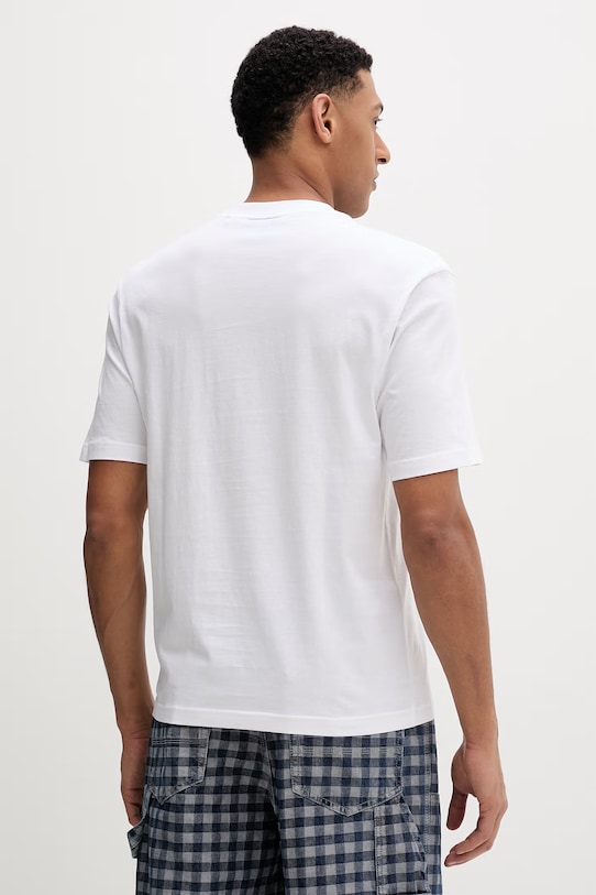 Odzież Hugo Blue t-shirt bawełniany Nalien 50560060 biały