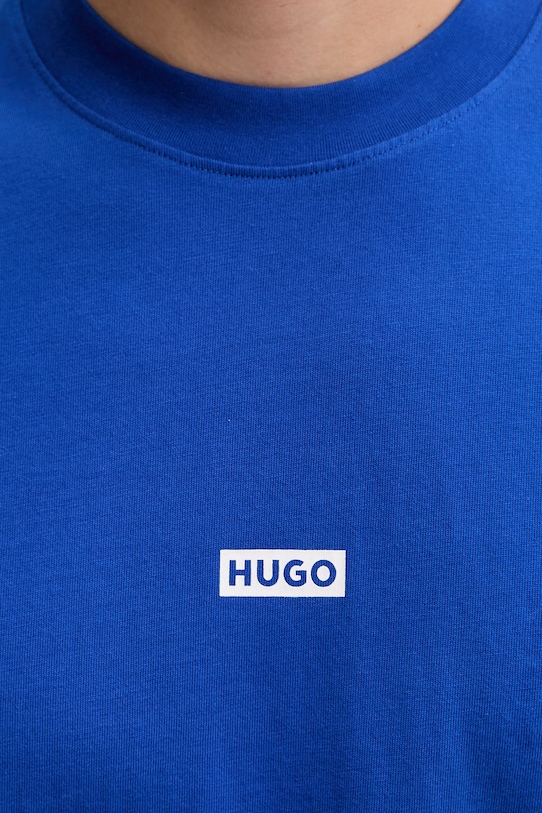 HUGO Blue t-shirt ανδρικό βαμβακερό Nalono_F 50560732 μπλε