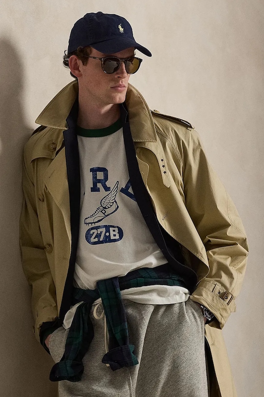 Polo Ralph Lauren t-shirt bawełniany UNEVEN JERSEY-KNT-T-SHIRT 710B13484001 biały