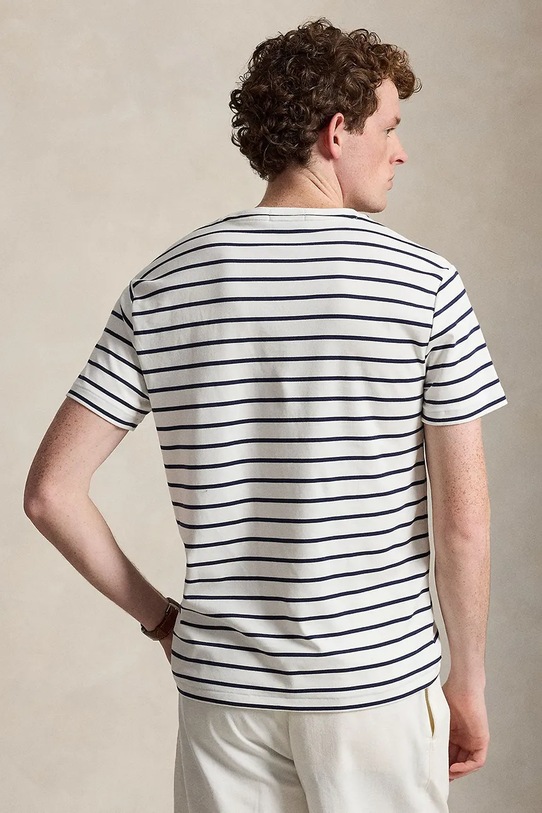 Polo Ralph Lauren t-shirt bawełniany INTERLOCK-KNT-T-SHIRT 710B16648002 biały SS26