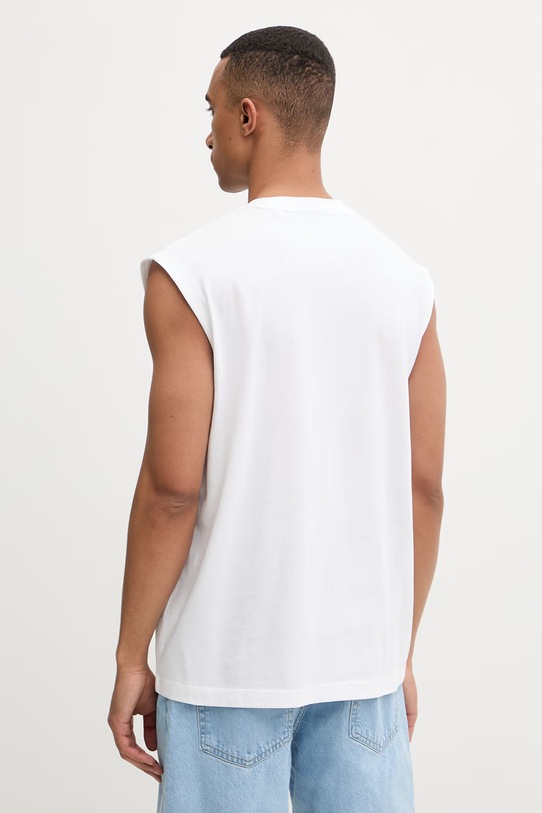 Oblečenie HUGO Blue top pánsky bavlnený Nurazak 50557812 biela