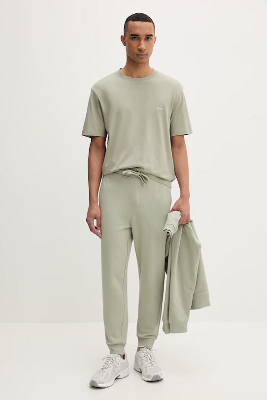 HUGO tričko pánské bavlněné Derlyns 50557618 zelená SS26