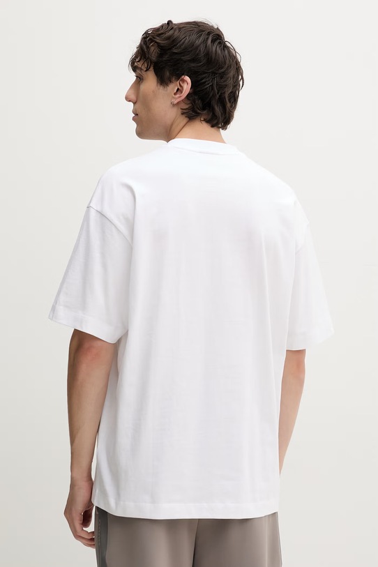 Дрехи Памучна тениска HUGO Draxon 50558405 бял