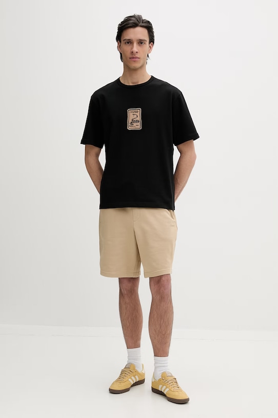 HUGO t-shirt bawełniany Dobul 50558407 czarny SS26