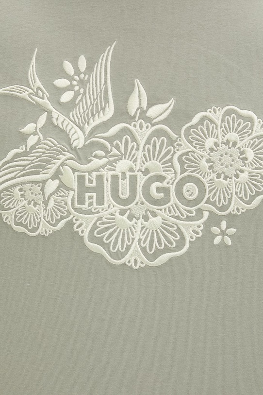 HUGO tričko pánske bavlnené Dangen zelená 50558415