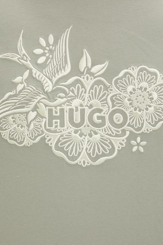 HUGO tričko pánske bavlnené Dangen zelená 50558415