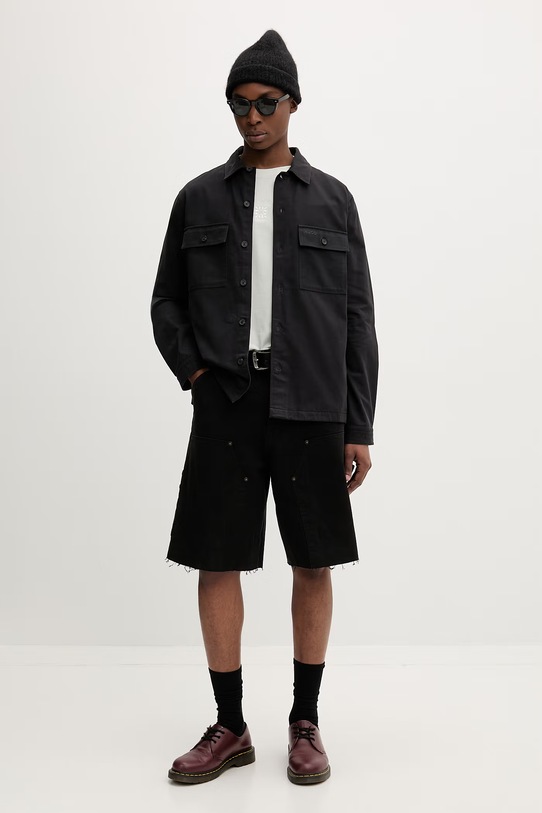 HUGO basic tričko pánske bavlnené Darusi 50561126 zelená SS26