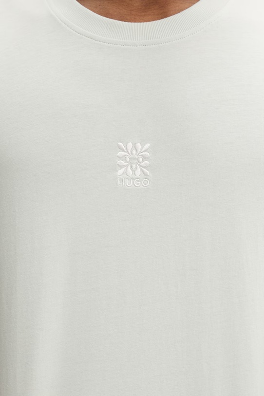 HUGO basic tričko pánske bavlnené Darusi 50561126 zelená