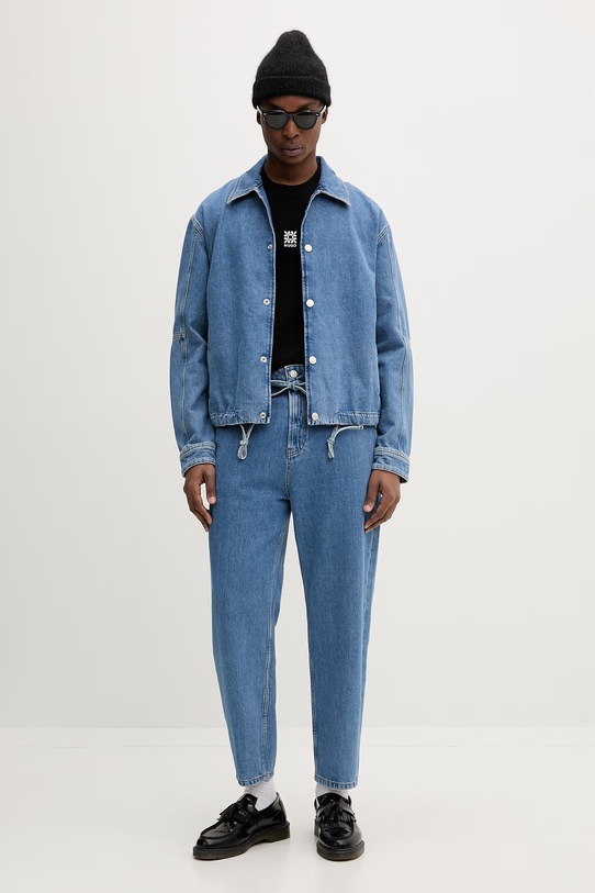 HUGO basic tričko pánske bavlnené Darusi 50561126 čierna SS26