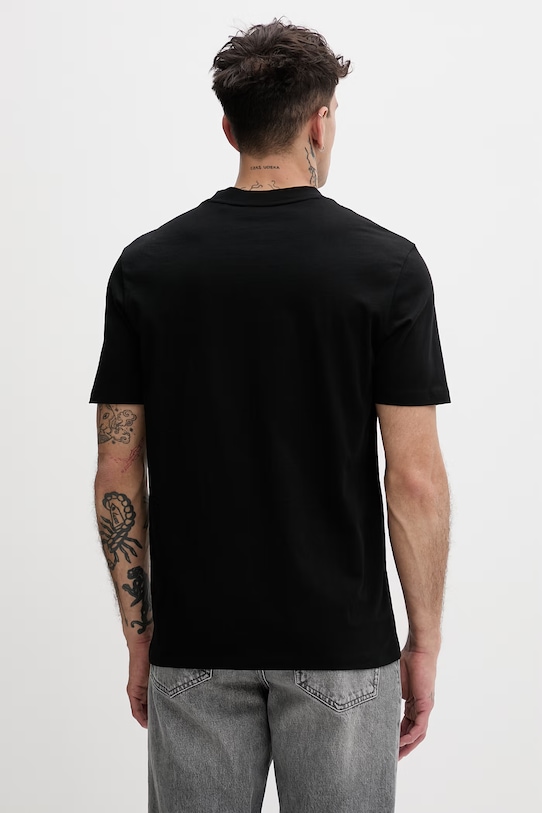 Oblečenie Bavlnené tričko HUGO Dikerd 50564024 čierna