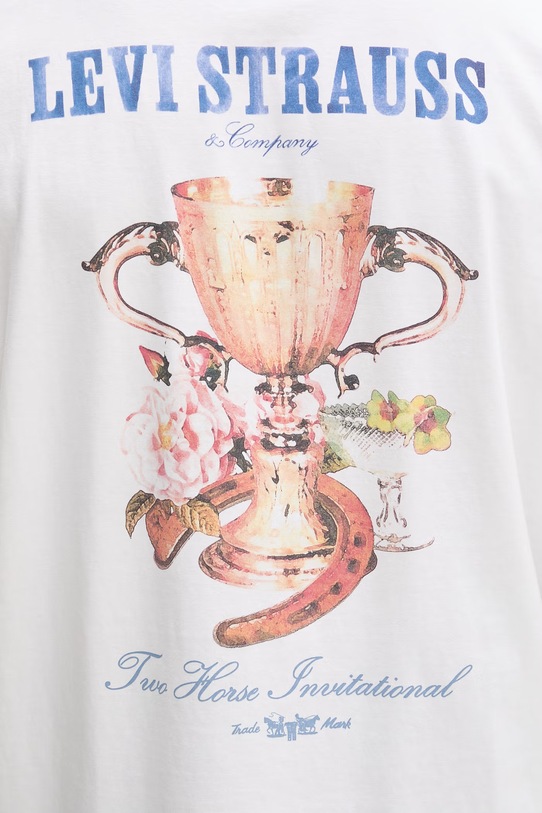 Levi's t-shirt męski bawełniany RELAXED FIT TEE 16143.2377 biały