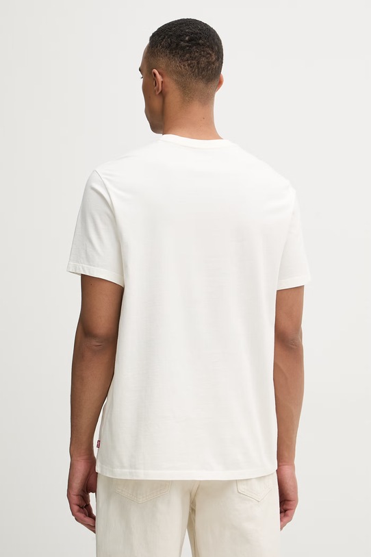 Odzież Levi's t-shirt męski bawełniany GRAPHIC CREWNECK 22491.2104 beżowy