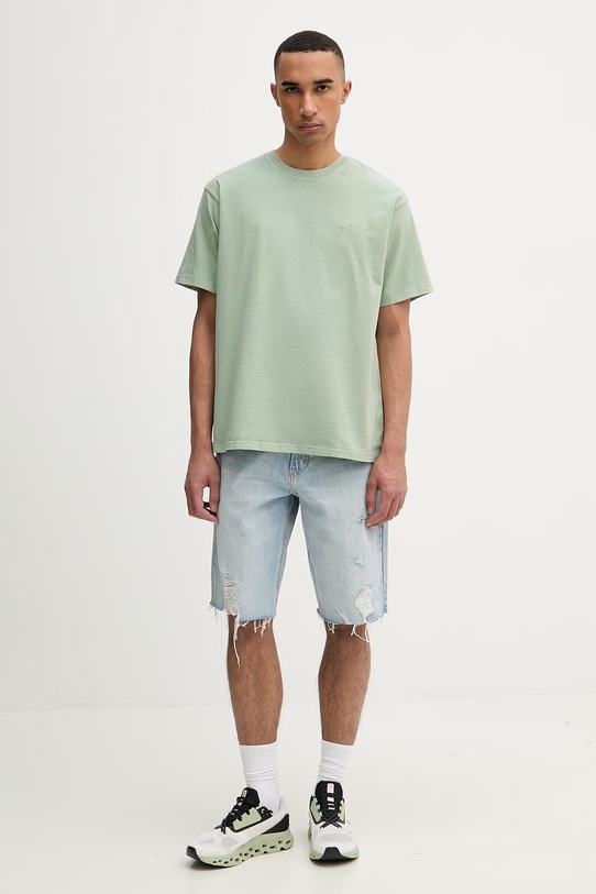 Levi's T-shirt męski bawełniany RED TAB VINTAGE A0637.0187 zielony SS26