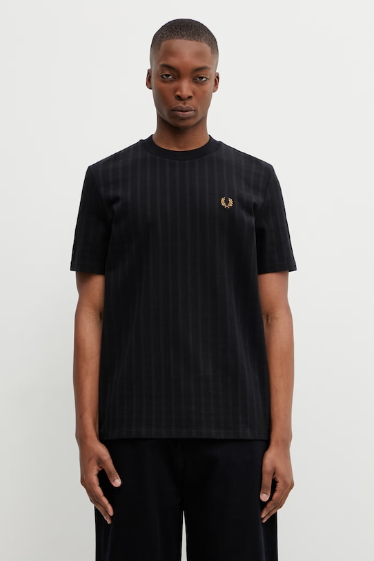 Fred Perry t-shirt bawełniany bawełna czarny M2392