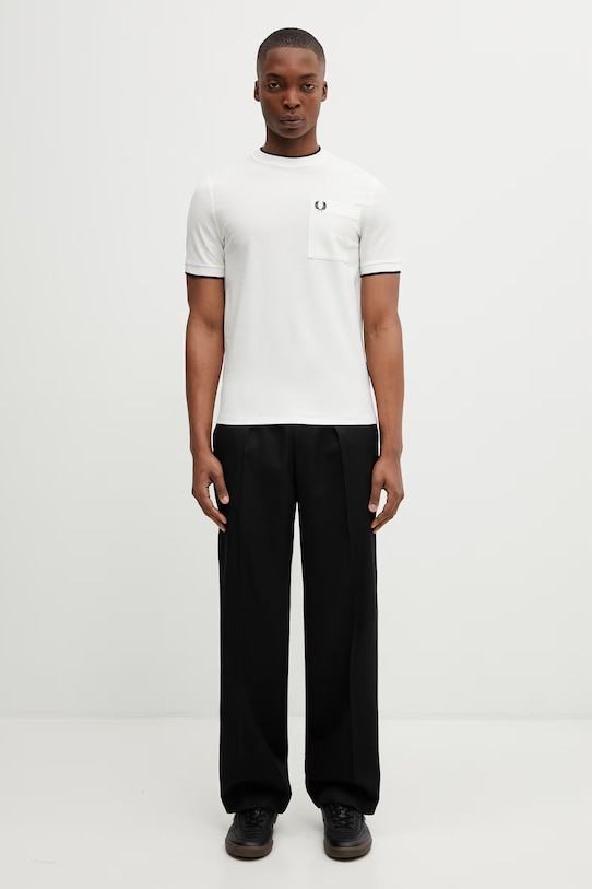 Fred Perry t-shirt bawełniany M2395 biały