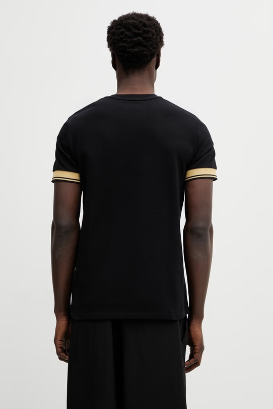 Odzież Fred Perry t-shirt bawełniany M2396 czarny