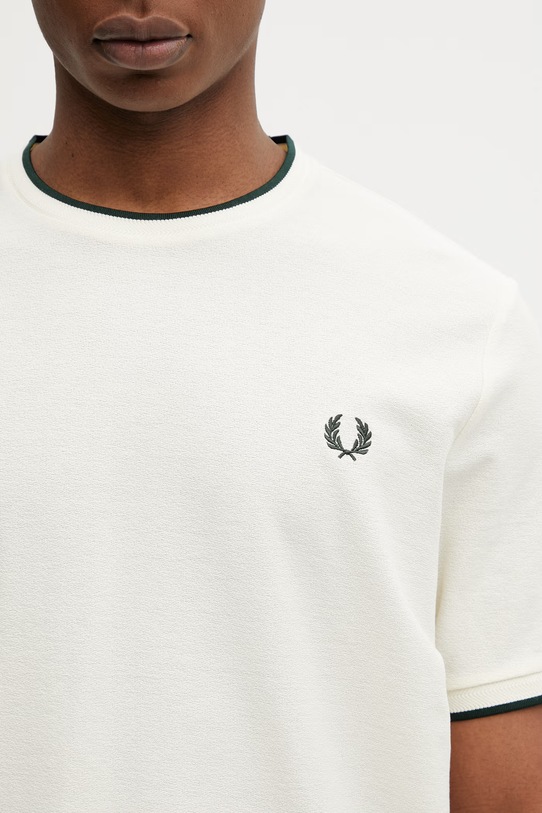 Fred Perry t-shirt bawełniany beżowy M2397