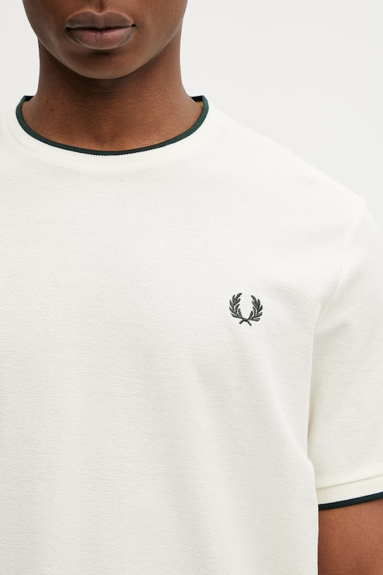 Fred Perry t-shirt bawełniany beżowy M2397