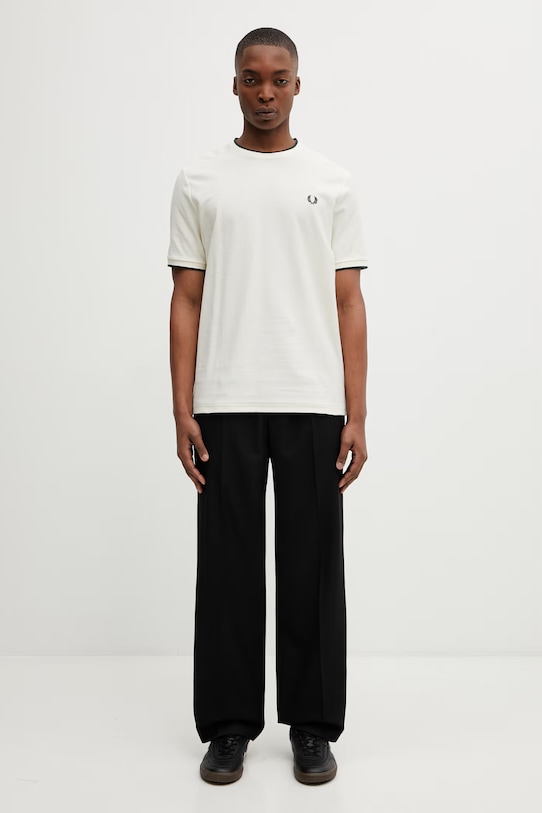 Fred Perry t-shirt bawełniany M2397 beżowy