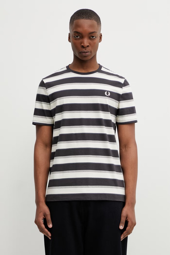 Fred Perry t-shirt bawełniany bawełna szary M2409