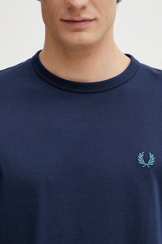 Fred Perry t-shirt bawełniany granatowy M3519