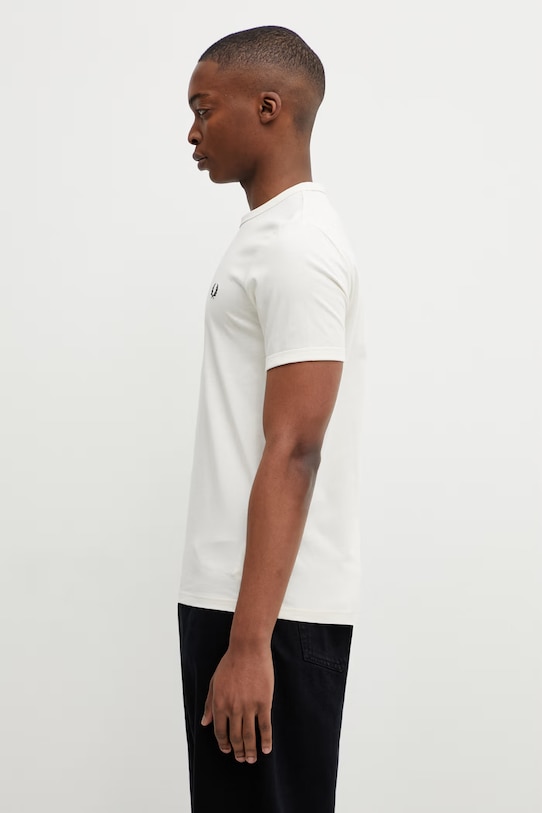 Fred Perry t-shirt bawełniany M3519 beżowy SS26