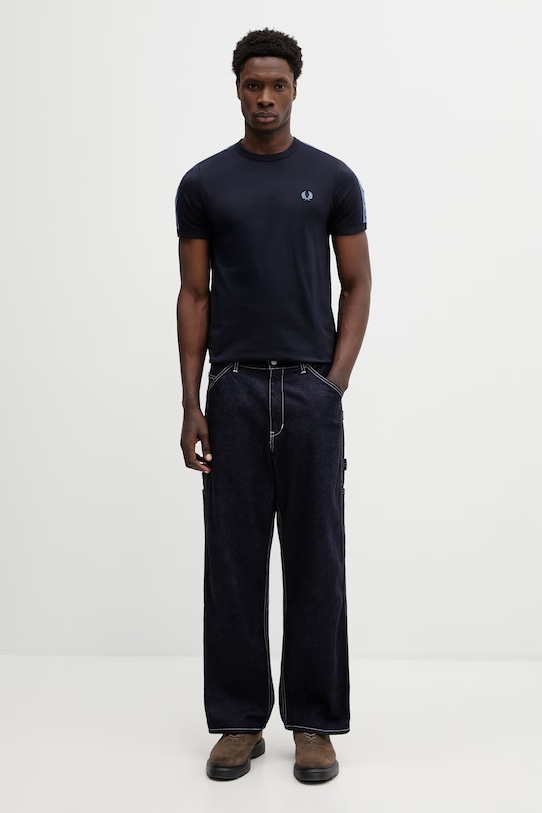 Fred Perry t-shirt bawełniany M4613 granatowy