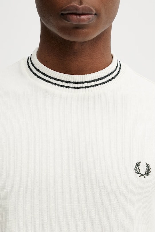 Fred Perry t-shirt bawełniany beżowy M8679