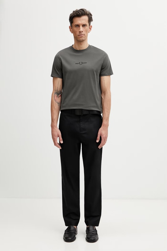 Fred Perry T-shirt bawełniany męski M4580.148 zielony