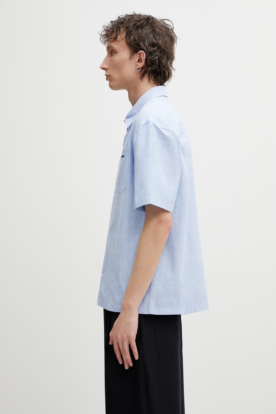 Daily Paper script ss koszula męska 2610036 niebieski SS26