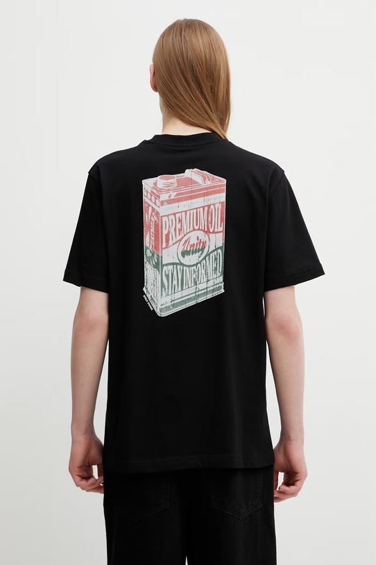 Odzież Daily Paper t-shirt bawełniany oil can 2610040 czarny