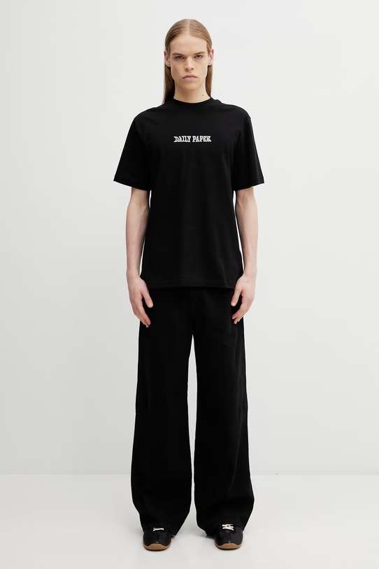Daily Paper t-shirt bawełniany oil can 2610040 czarny